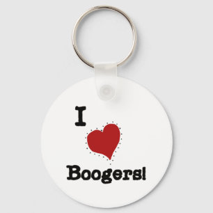 I Love Boogers Tshirts and Gifts Key Ring