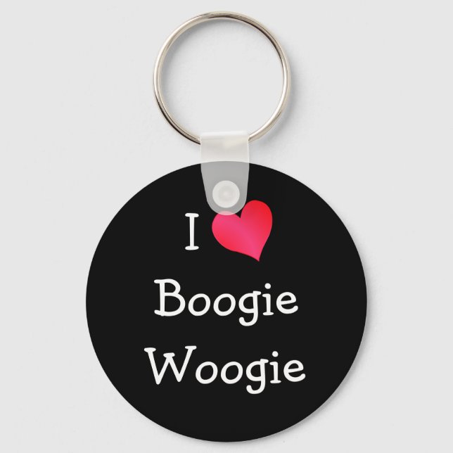 I Love Boogie Woogie Key Ring (Front)