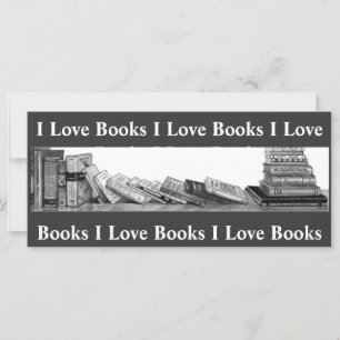 I LOVE BOOKS: BOOKMARK: PENCIL ART