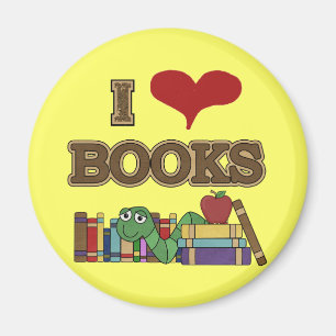 I Love Books Magnet