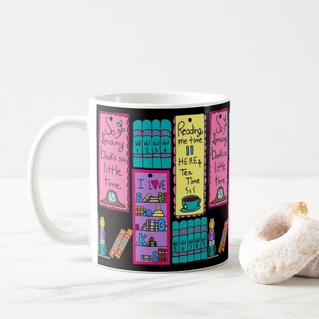 I love Books Mug (With Donut)