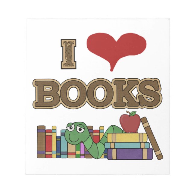 I Love Books Notepad (Front)