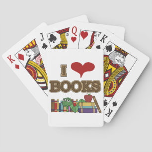 I Love Books Playing Cards