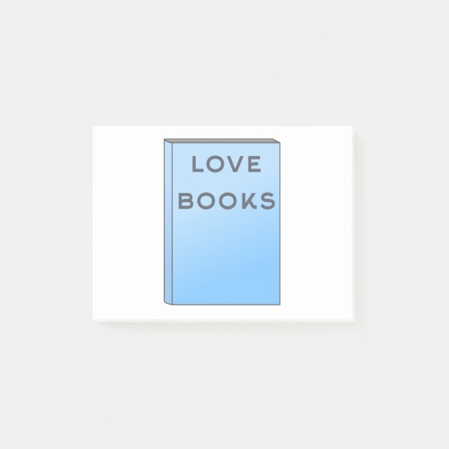 I love books post-it notes (Front)