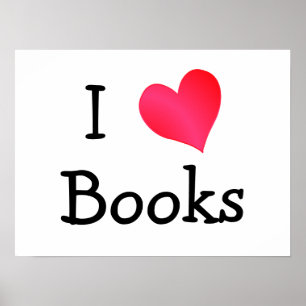I Love Books Poster