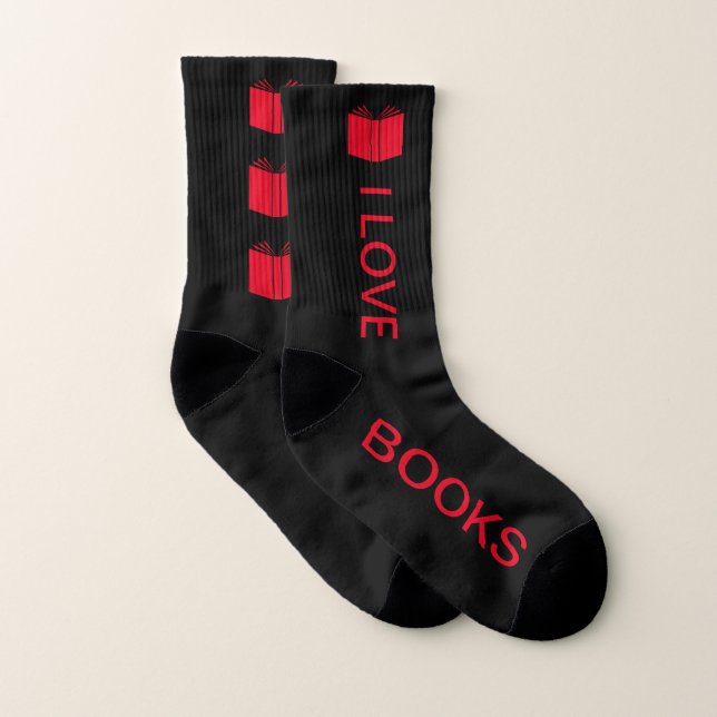 I Love Books Socks (Pair)