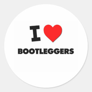 I Love Bootleggers Classic Round Sticker