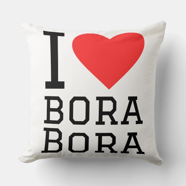 I love bora bora cushion (Front)
