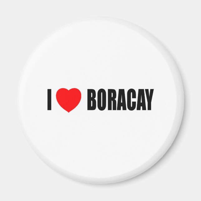 I Love Boracay Magnet (Front)