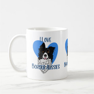 I Love Border Aussies Enthusiast  Coffee Mug