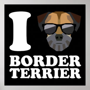 I Love Border Terrier -2- Poster