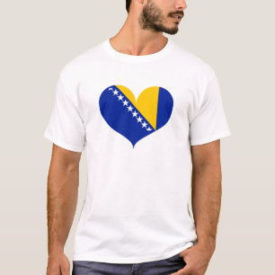 I Love Bosnia and Herzegovina Flag T-Shirt