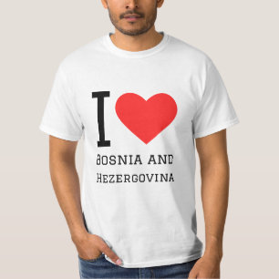 I love Bosnia and hezergovina square sticker T-Shirt