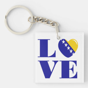 I love Bosnia Key Ring