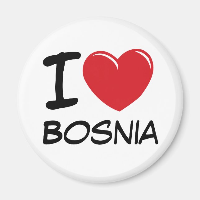 I Love Bosnia Magnet (Front)