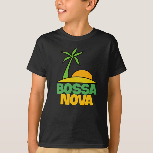 I love Bossa Nova gift for brazillian music lovers T-Shirt (Front)