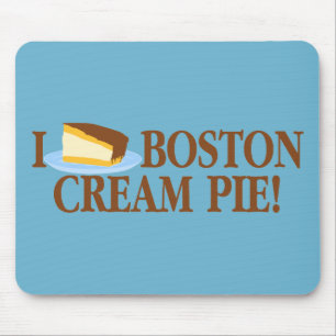 I Love Boston Cream Pie Mouse Pad