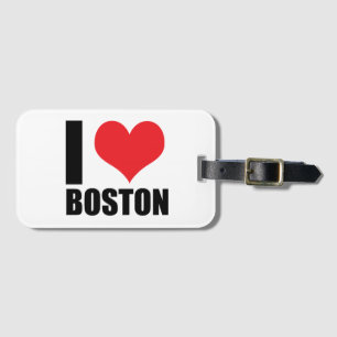 I love Boston Luggage Tag