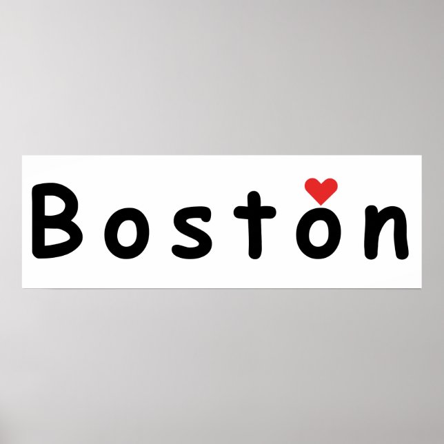 I love Boston Poster (Front)