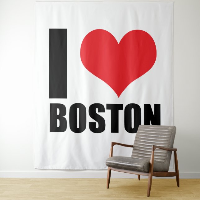 I love Boston Tapestry (In Situ)