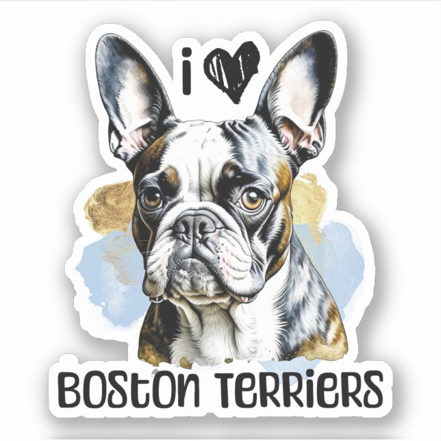 I Love Boston Terriers  (Front)