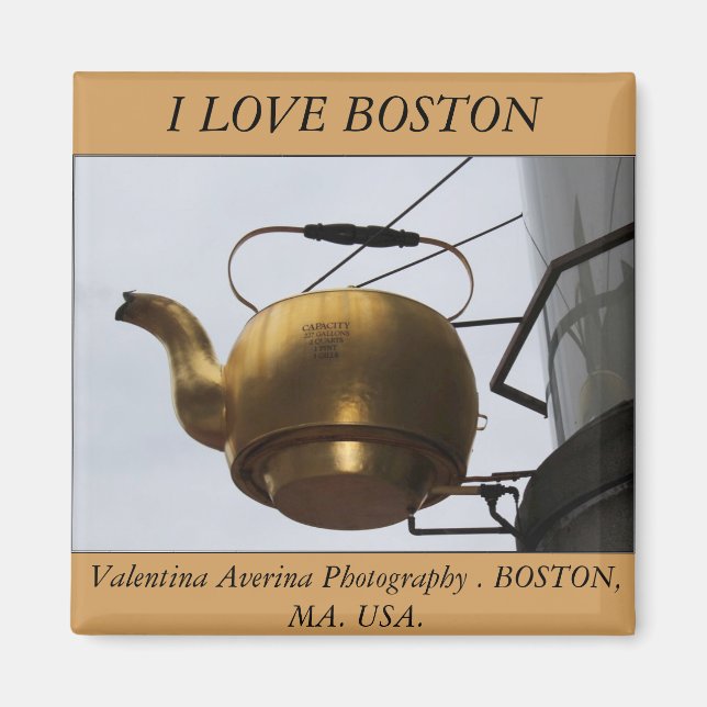 I LOVE BOSTON. Valentina Averina Photography. Magnet (Front)