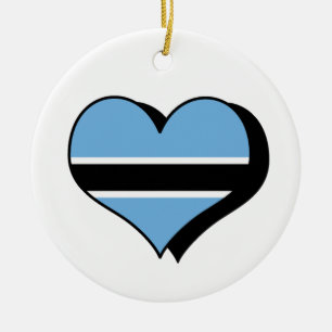 I Love Botswana Ornament