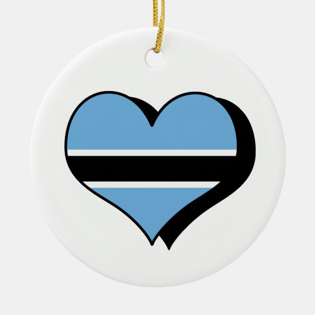 I Love Botswana Ornament (Front)