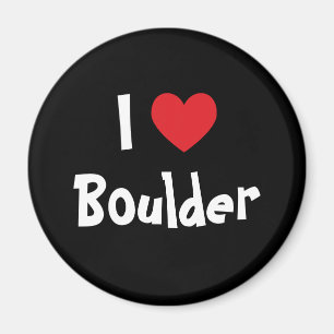 I Love Boulder Magnet