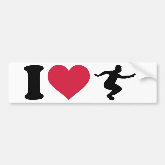 I love Boule Boccia Player Bumper Sticker (Front)