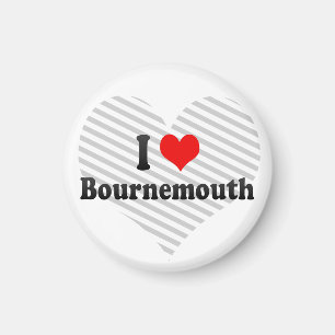 I Love Bournemouth, United Kingdom Magnet