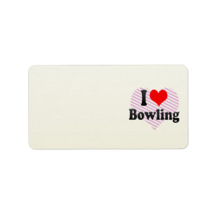 I love Bowling Label