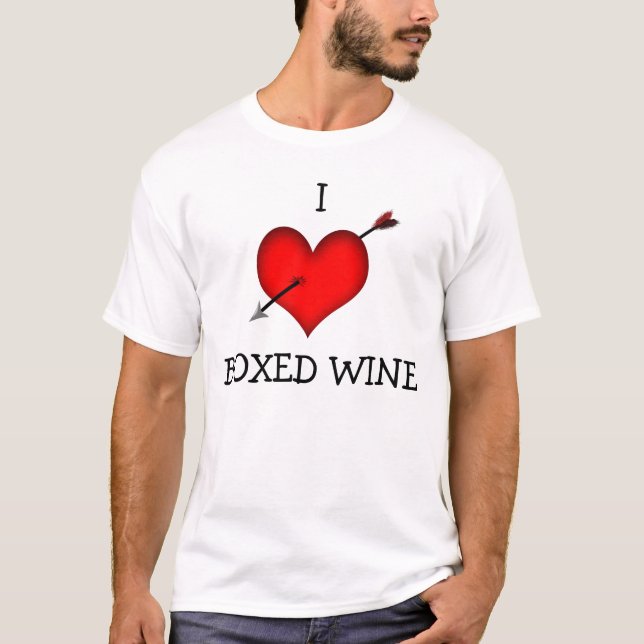 I LOVE BOXED WINE T-Shirt (Front)