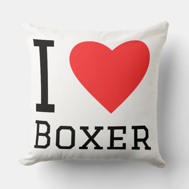I love boxer cushion (Front)