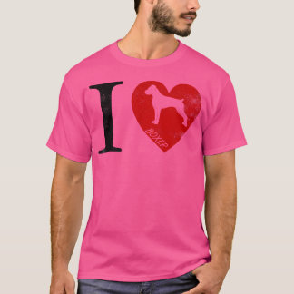 I Love Boxer - Vintage Style Dog Tshirt