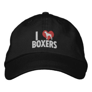 I Love Boxers Embroidered Hat (Dark)