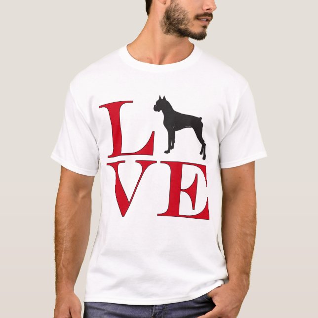 I Love Boxers - Light Coloured Tee (Front)