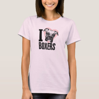 I Love Boxers T-Shirt
