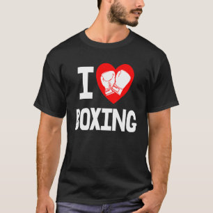I Love Boxing Game Women Boxing Sports Love 1 T-Shirt