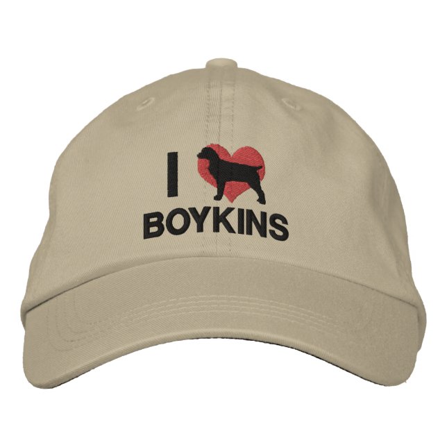 I Love Boykins Embroidered Hat (Front)
