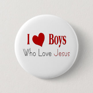 I Love Boys 6 Cm Round Badge