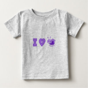 "I Love Boys" Baby Creeper in Nat'l /Purple