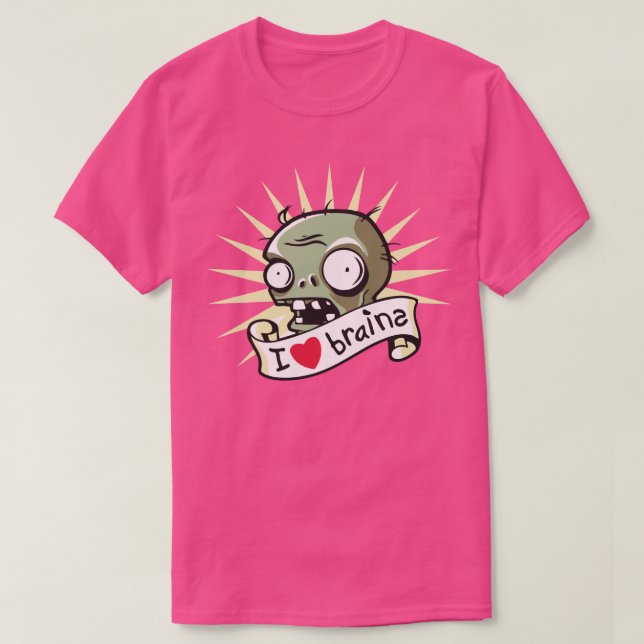 I love brains T-Shirt (Design Front)