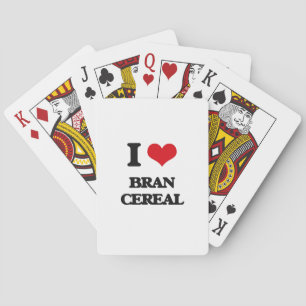 I Love Bran Cereal Playing Cards