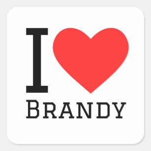 I love brandy square sticker