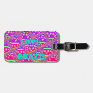 I love Brazil: Beautiful Samba traditional colours Luggage Tag