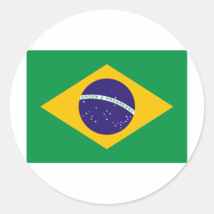 I Love Brazil Classic Round Sticker
