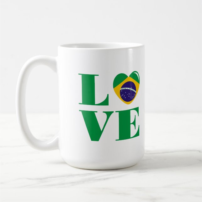 I love Brazil Coffee Mug (Left)