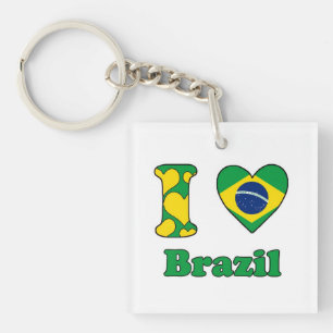 I love Brazil Key Ring