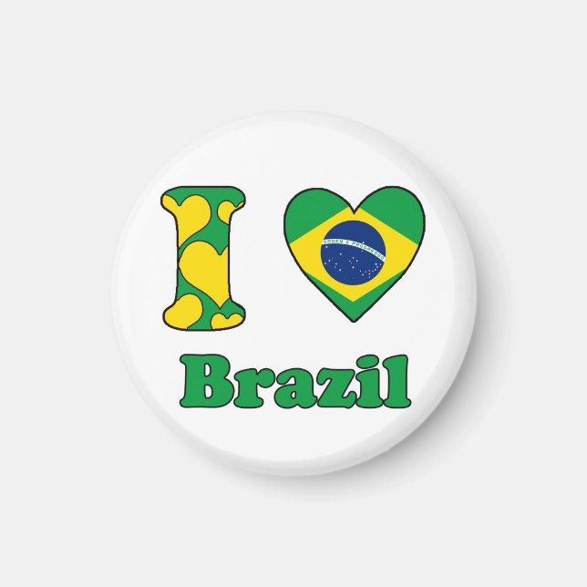I love Brazil magnet (Front)